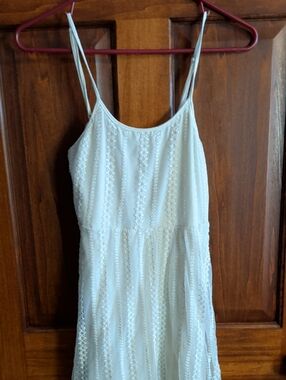 Forever 21 White Lace Dress with Spaghetti Straps